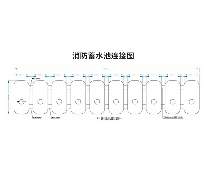 消防蓄水池连接图